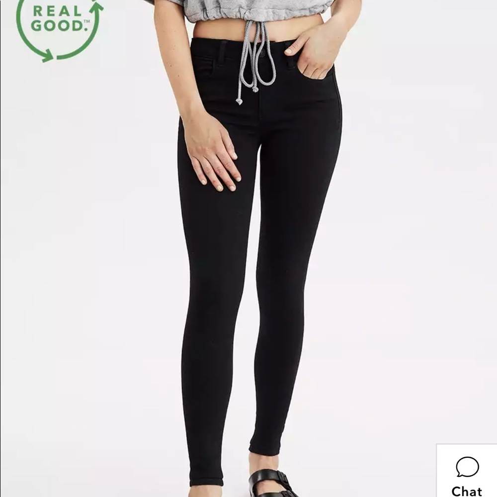 American Eagle Black Skinny Jeans